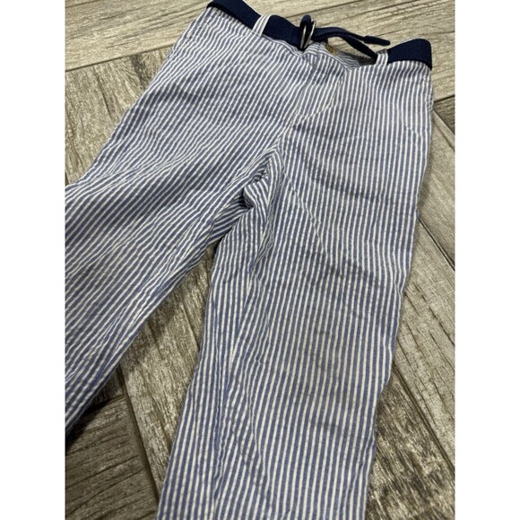 Ralph Lauren Belted Blue Striped Dress Pants Infant 24 Months - Picture 4 of 6